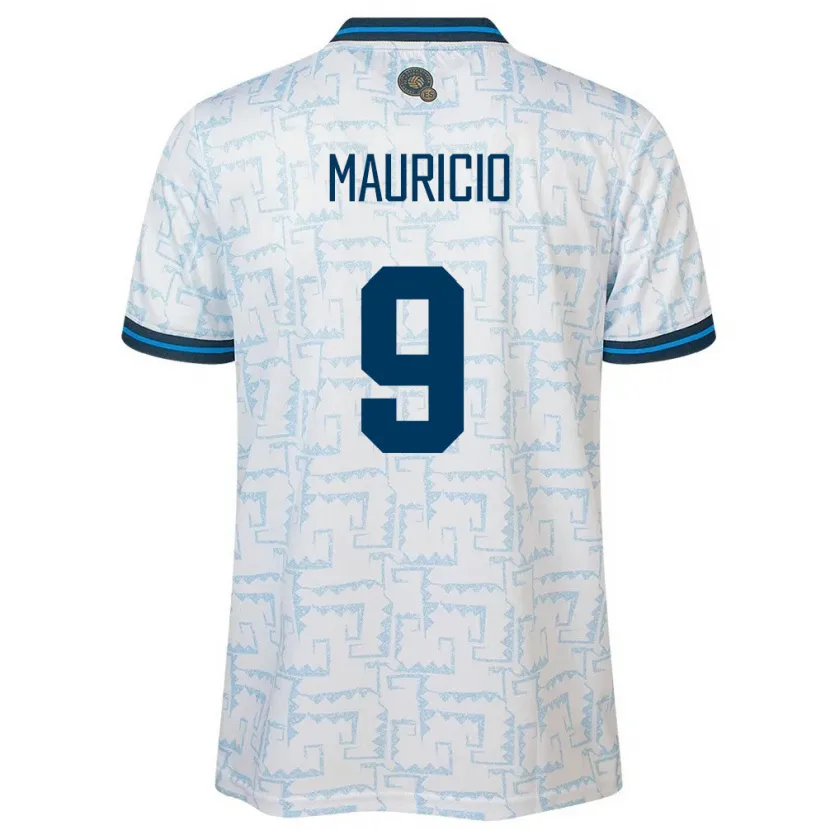 Danxen Enfant Maillot Salvador Emerson Mauricio #9 Blanc Tenues Extérieur 24-26 T-Shirt