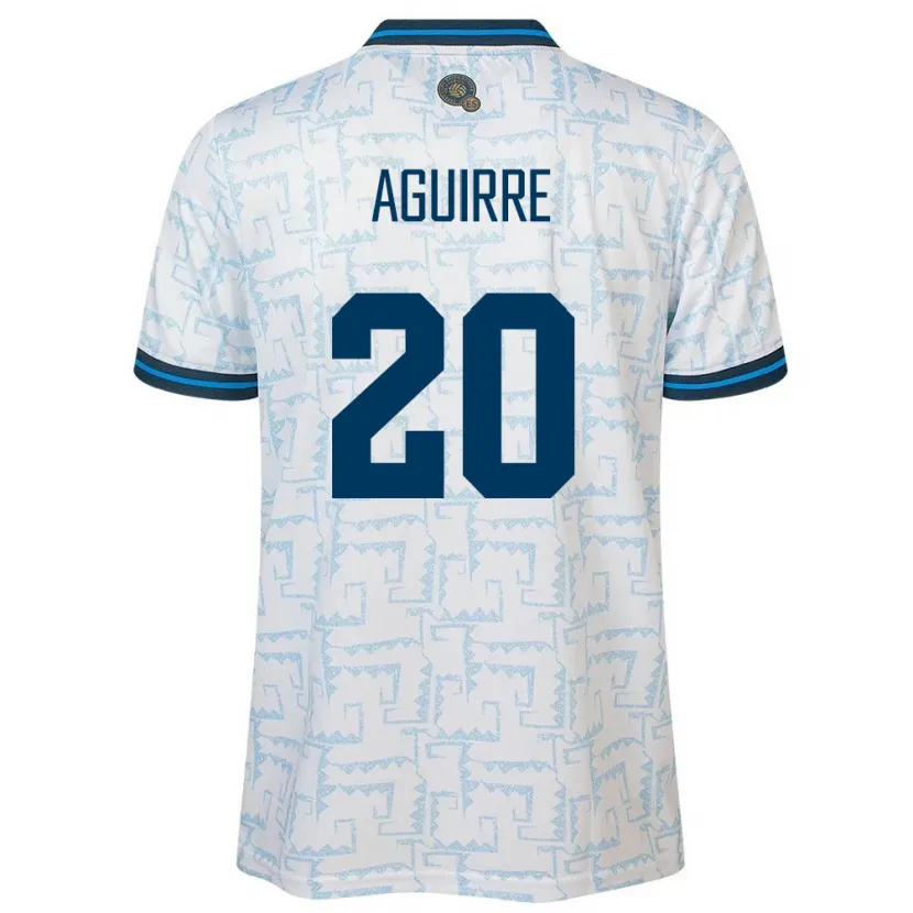 Danxen Enfant Maillot Salvador Jonathan Aguirre #20 Blanc Tenues Extérieur 24-26 T-Shirt