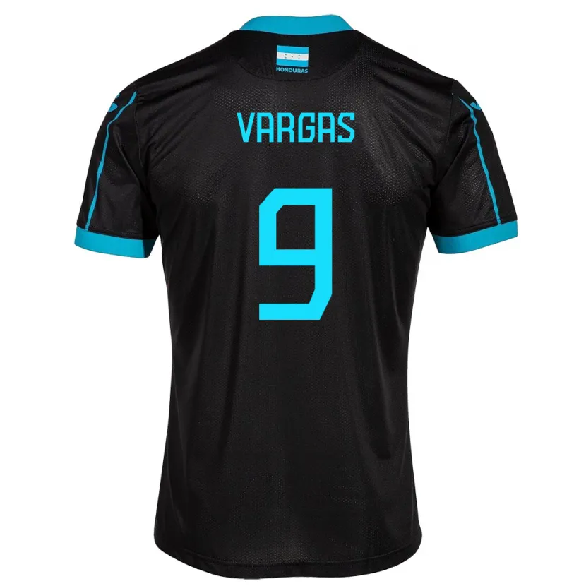 Danxen Enfant Maillot Honduras Nayrobi Vargas #9 Noir Tenues Extérieur 24-26 T-Shirt