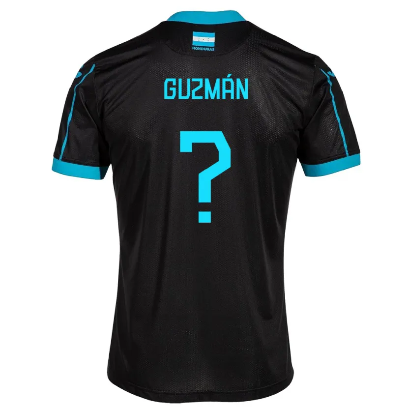 Danxen Enfant Maillot Honduras Giselle Guzmán #0 Noir Tenues Extérieur 24-26 T-Shirt