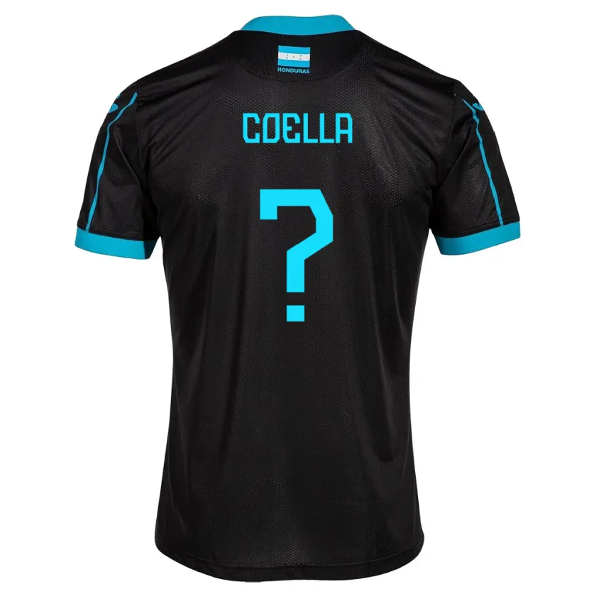 Danxen Enfant Maillot Honduras Suzana Coella #0 Noir Tenues Extérieur 24-26 T-Shirt