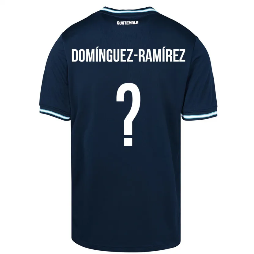Danxen Enfant Maillot Guatemala Marco Domínguez-Ramírez #0 Bleu Tenues Extérieur 24-26 T-Shirt