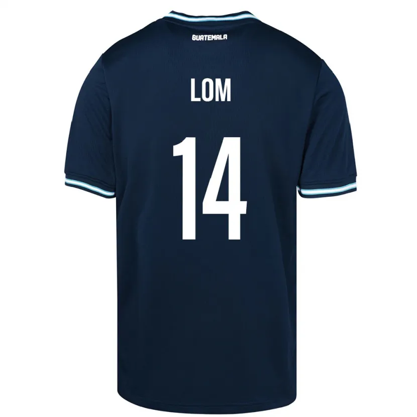 Danxen Enfant Maillot Guatemala Darwin Lom #14 Bleu Tenues Extérieur 24-26 T-Shirt