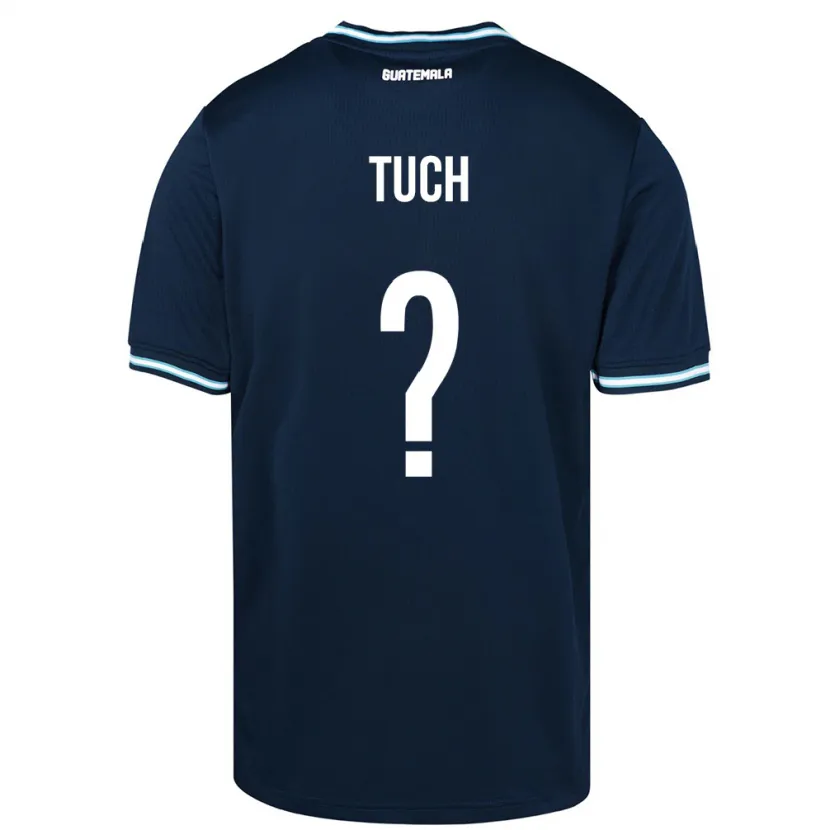 Danxen Enfant Maillot Guatemala Lorenzo Tuch #0 Bleu Tenues Extérieur 24-26 T-Shirt