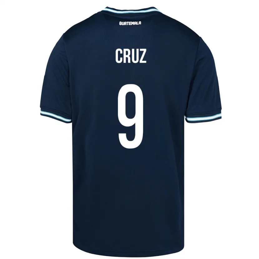 Danxen Enfant Maillot Guatemala Celsa Cruz #9 Bleu Tenues Extérieur 24-26 T-Shirt