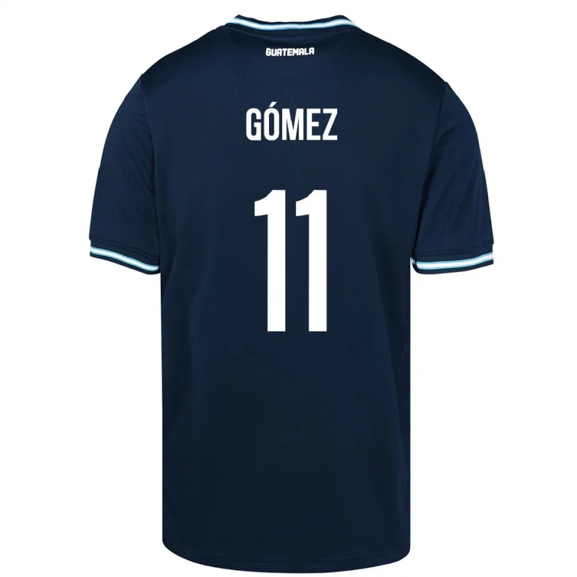 Danxen Enfant Maillot Guatemala Savianna Gómez #11 Bleu Tenues Extérieur 24-26 T-Shirt