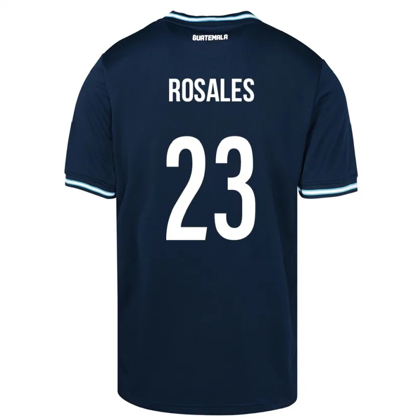 Danxen Enfant Maillot Guatemala Yareni Rosales #23 Bleu Tenues Extérieur 24-26 T-Shirt