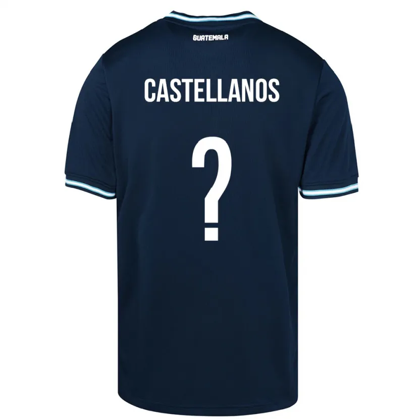 Danxen Enfant Maillot Guatemala Jezmin Castellanos #0 Bleu Tenues Extérieur 24-26 T-Shirt