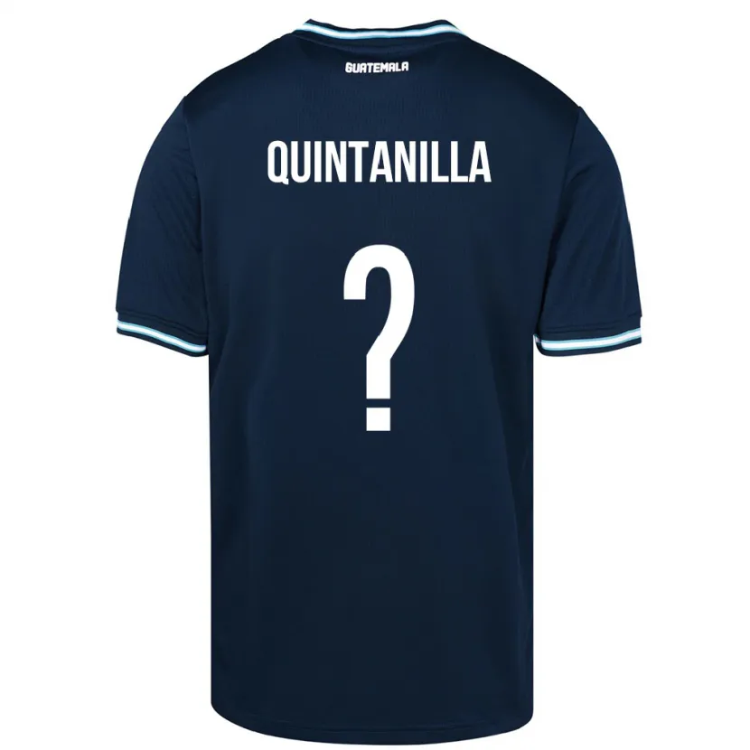 Danxen Enfant Maillot Guatemala Anayelli Quintanilla #0 Bleu Tenues Extérieur 24-26 T-Shirt