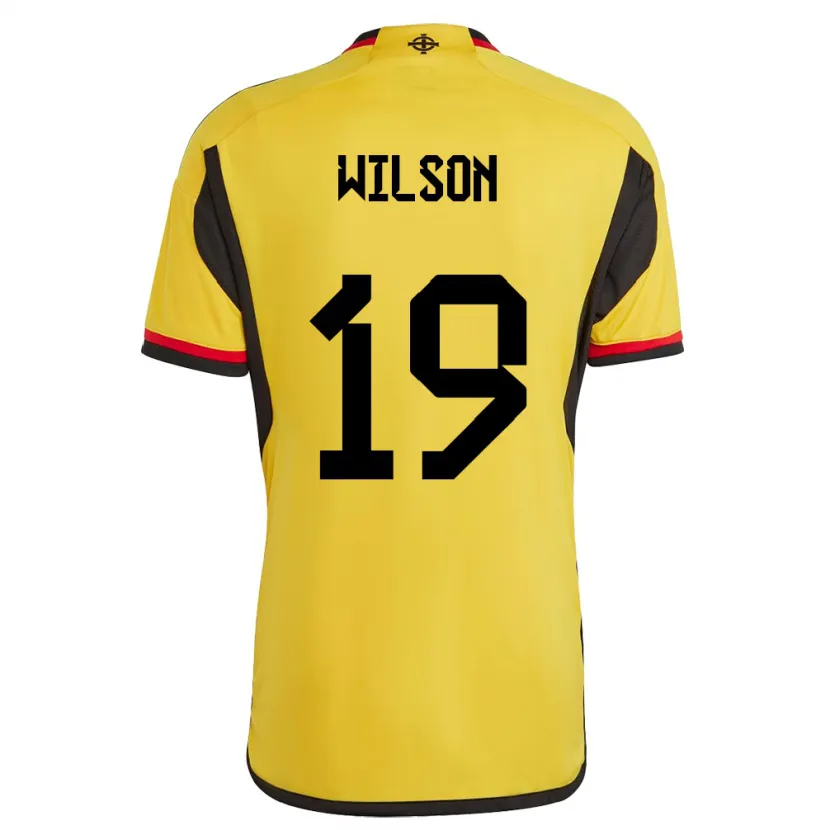Danxen Enfant Maillot Irlande Du Nord Emily Wilson #19 Blanc Tenues Extérieur 24-26 T-Shirt