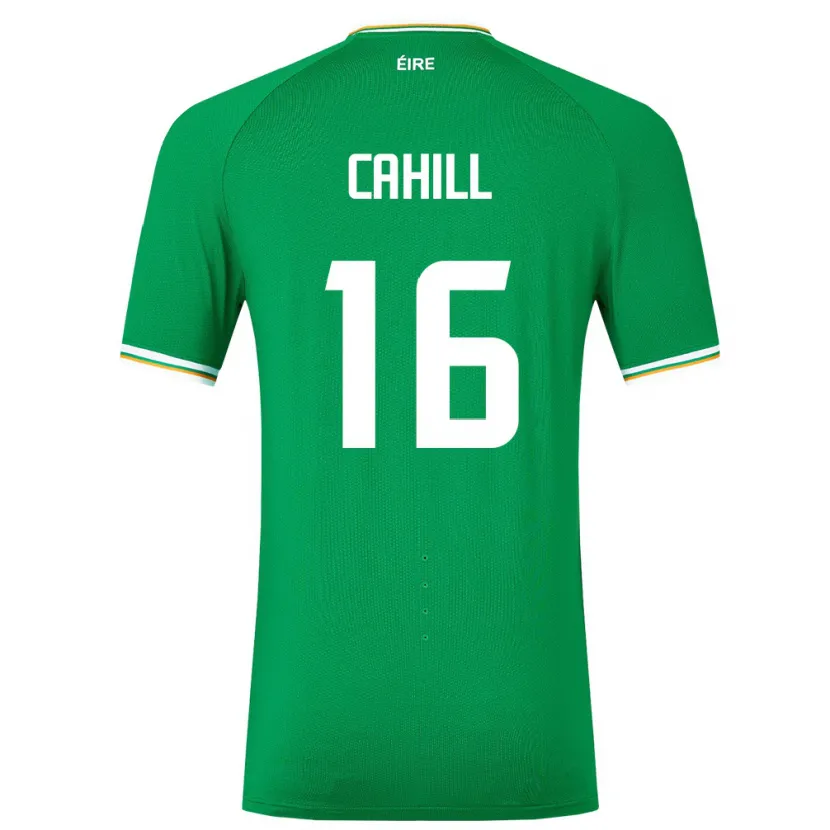 Danxen Homme Maillot Irlande Killian Cahill #16 Vert Tenues Domicile 24-26 T-Shirt
