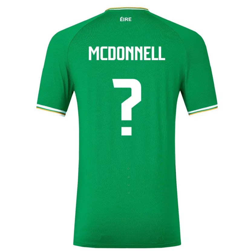 Danxen Homme Maillot Irlande Grady Mcdonnell #0 Vert Tenues Domicile 24-26 T-Shirt