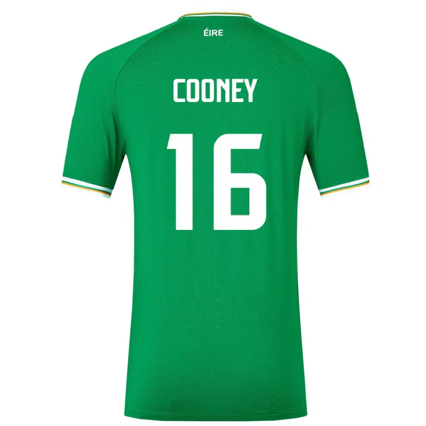 Danxen Homme Maillot Irlande Oisin Cooney #16 Vert Tenues Domicile 24-26 T-Shirt