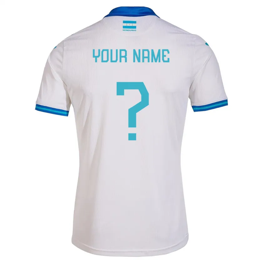Danxen Homme Maillot Honduras Votre Nom #0 Blanc Tenues Domicile 24-26 T-Shirt