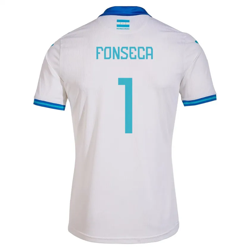 Danxen Homme Maillot Honduras Harold Fonseca #1 Blanc Tenues Domicile 24-26 T-Shirt