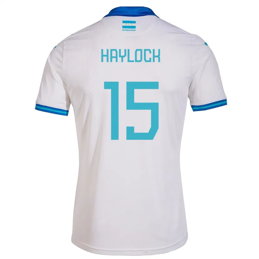 Danxen Homme Maillot Honduras Kendra Haylock #15 Blanc Tenues Domicile 24-26 T-Shirt