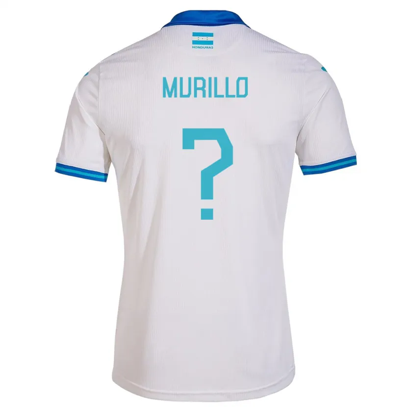 Danxen Homme Maillot Honduras Maria Murillo #0 Blanc Tenues Domicile 24-26 T-Shirt