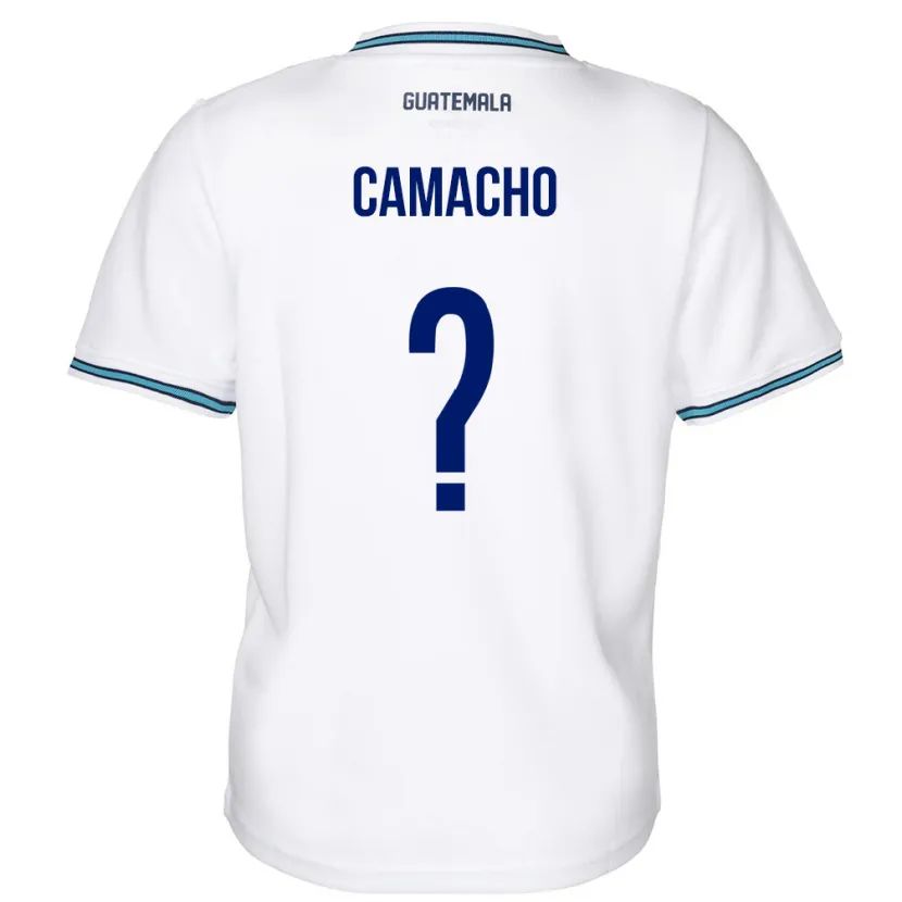 Danxen Homme Maillot Guatemala Samuel Camacho #0 Blanc Tenues Domicile 24-26 T-Shirt