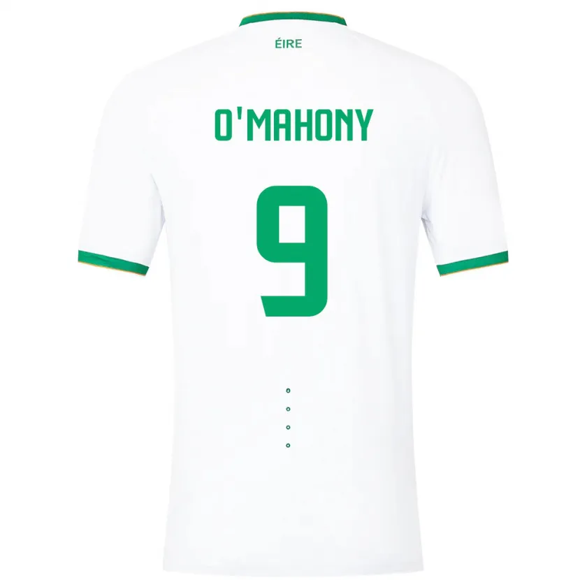 Danxen Homme Maillot Irlande Mark O'mahony #9 Blanc Tenues Extérieur 24-26 T-Shirt