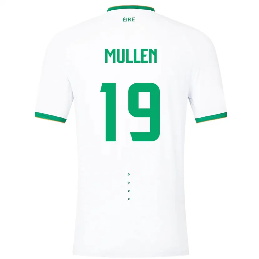 Danxen Homme Maillot Irlande Senan Mullen #19 Blanc Tenues Extérieur 24-26 T-Shirt
