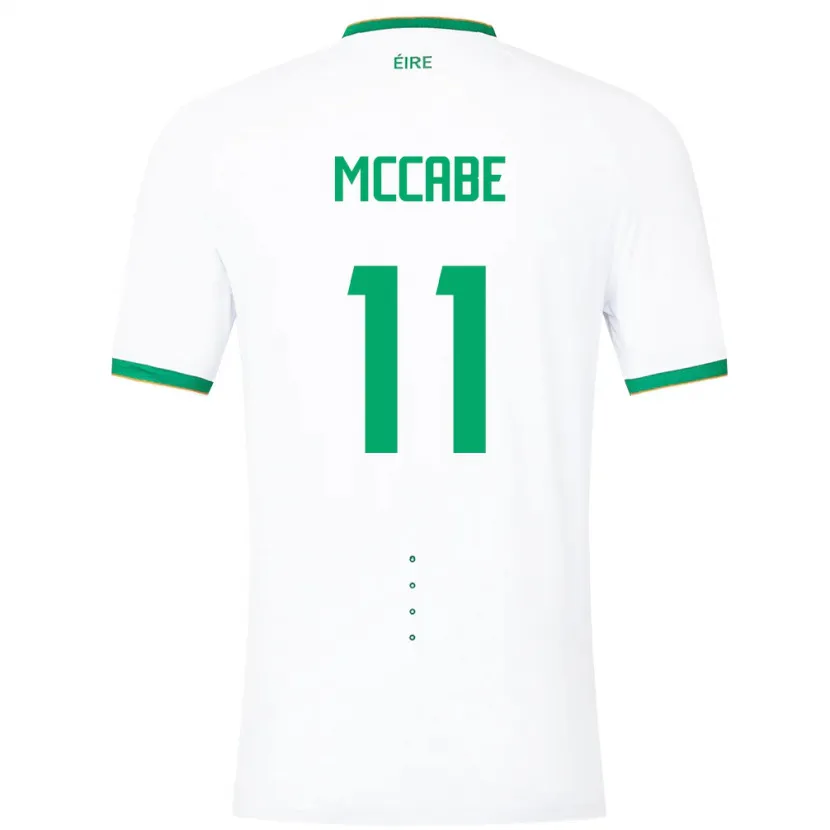 Danxen Homme Maillot Irlande Katie Mccabe #11 Blanc Tenues Extérieur 24-26 T-Shirt