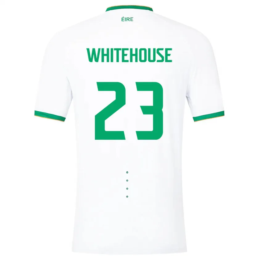 Danxen Homme Maillot Irlande Sophie Whitehouse #23 Blanc Tenues Extérieur 24-26 T-Shirt