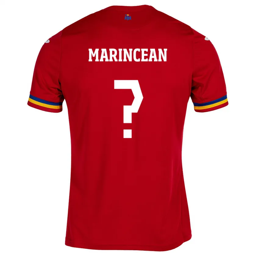 Danxen Homme Maillot Roumanie Răzvan Marincean #0 Rouge Tenues Extérieur 24-26 T-Shirt