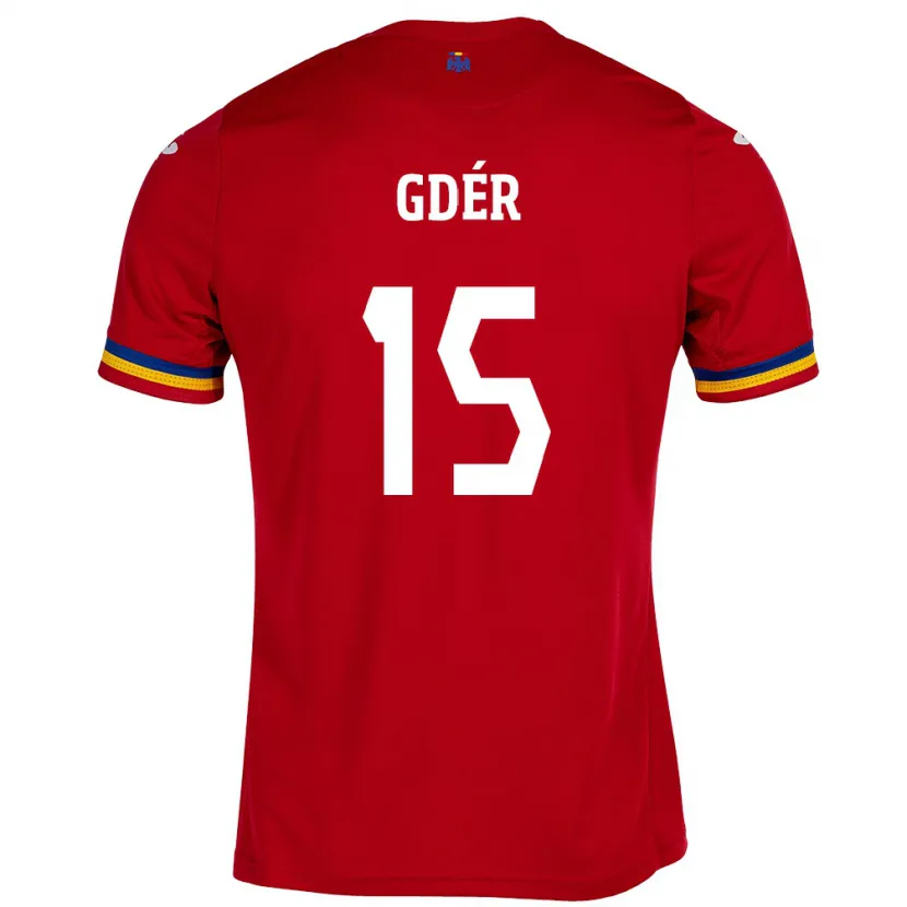 Danxen Homme Maillot Roumanie Brigitta Gődér #15 Rouge Tenues Extérieur 24-26 T-Shirt