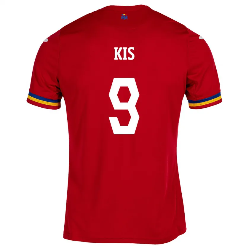 Danxen Homme Maillot Roumanie Anita Kis #9 Rouge Tenues Extérieur 24-26 T-Shirt