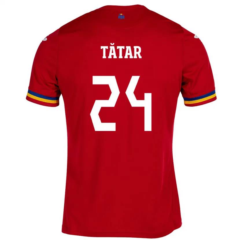 Danxen Homme Maillot Roumanie Mădălina Tătar #24 Rouge Tenues Extérieur 24-26 T-Shirt