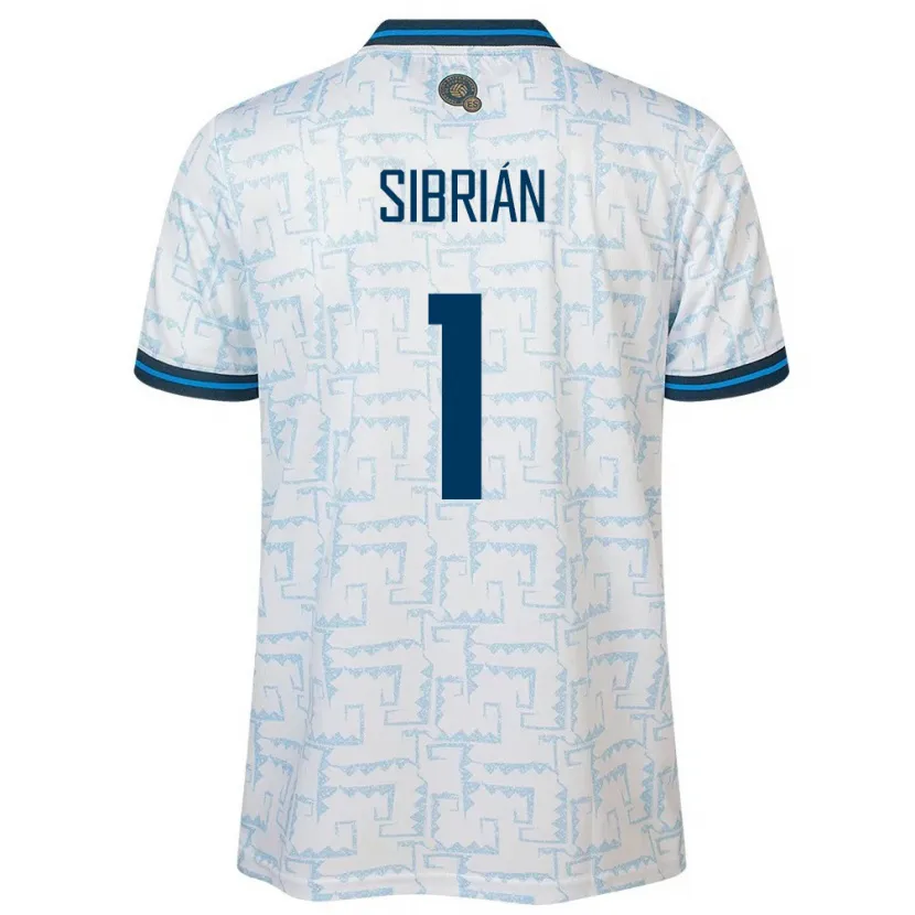 Danxen Homme Maillot Salvador Sergio Sibrián #1 Blanc Tenues Extérieur 24-26 T-Shirt