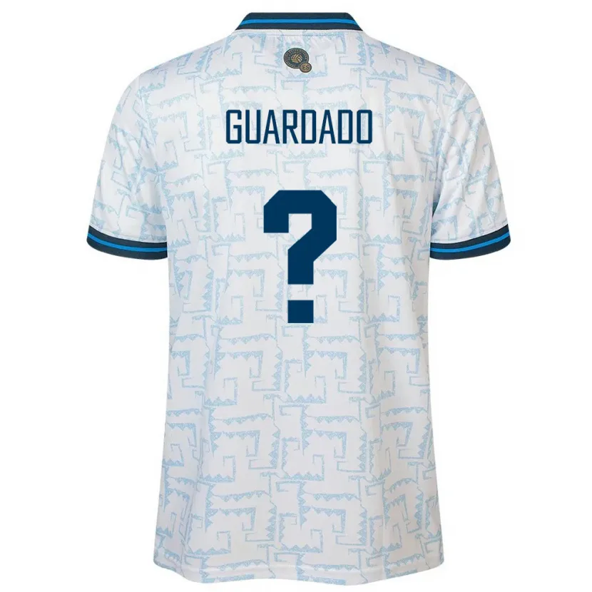 Danxen Homme Maillot Salvador Christopher Guardado #0 Blanc Tenues Extérieur 24-26 T-Shirt