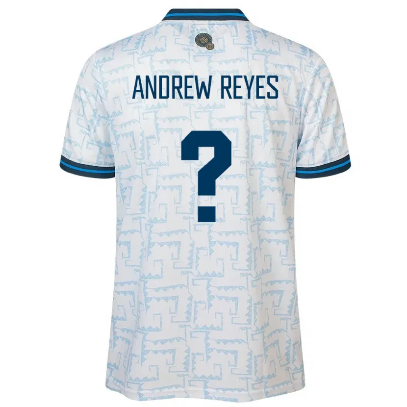 Danxen Homme Maillot Salvador Andrew Reyes #0 Blanc Tenues Extérieur 24-26 T-Shirt