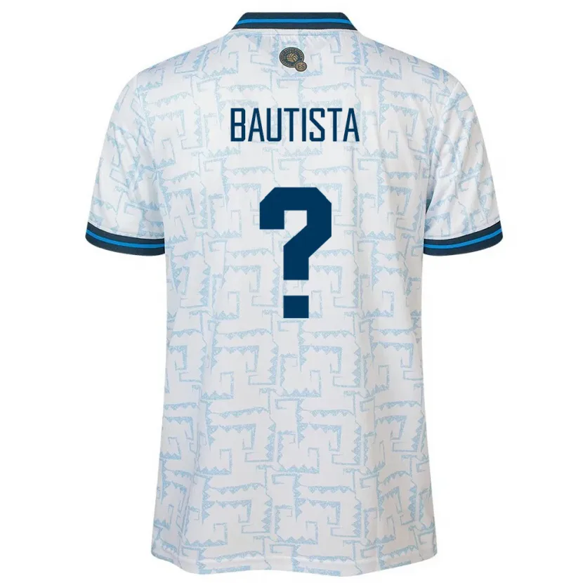 Danxen Homme Maillot Salvador Ezequiel Bautista #0 Blanc Tenues Extérieur 24-26 T-Shirt