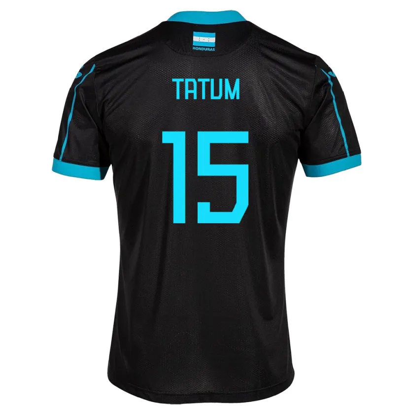 Danxen Homme Maillot Honduras Anfronit Tatum #15 Noir Tenues Extérieur 24-26 T-Shirt