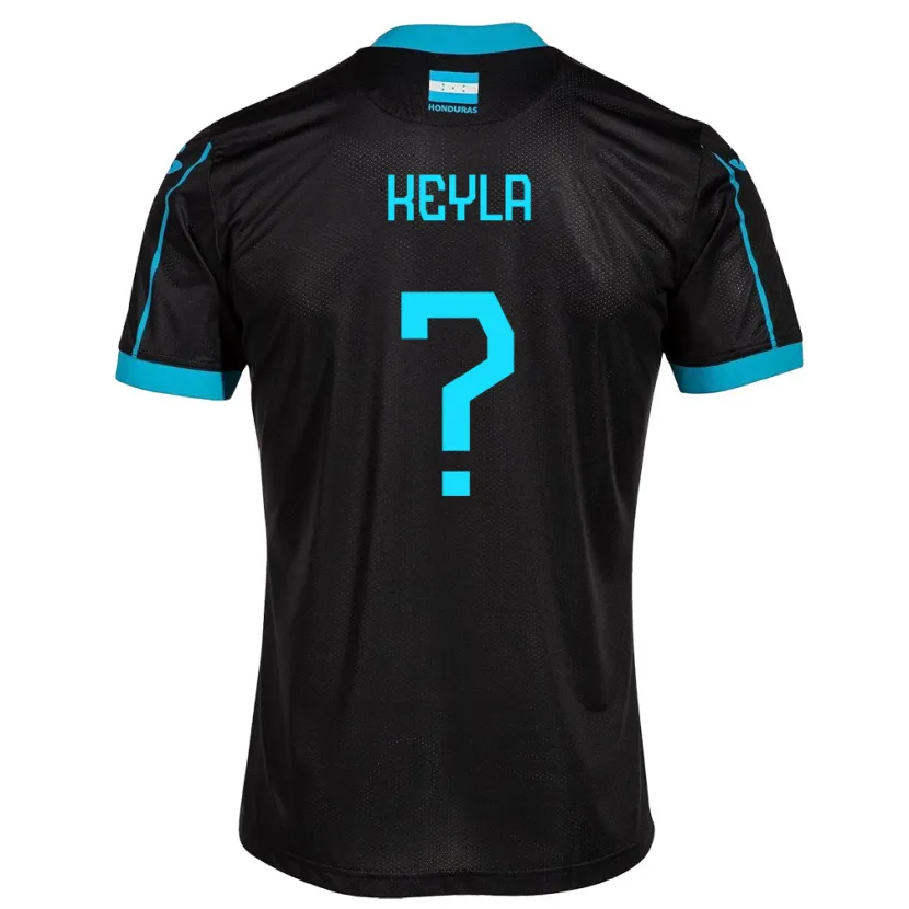 Danxen Homme Maillot Honduras Keyla Aguilar #0 Noir Tenues Extérieur 24-26 T-Shirt