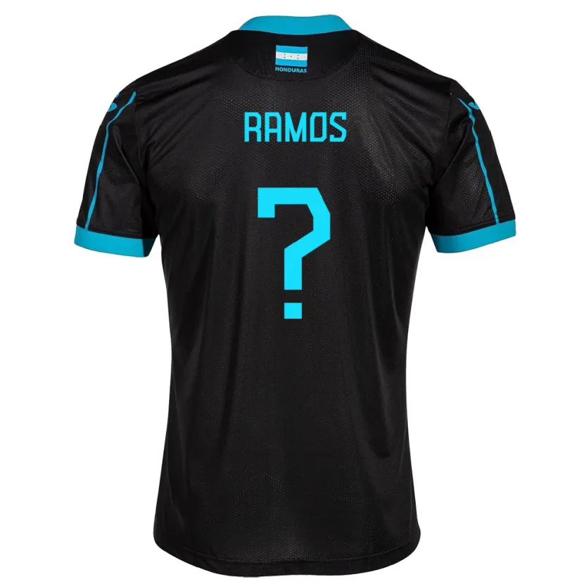 Danxen Homme Maillot Honduras Mayra Ramos #0 Noir Tenues Extérieur 24-26 T-Shirt