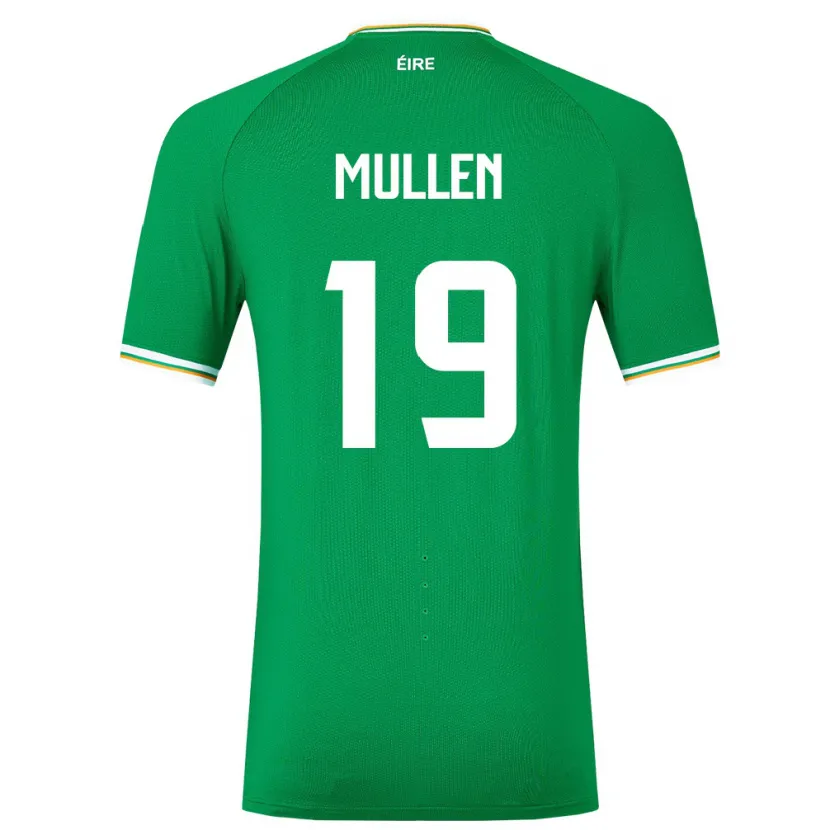 Danxen Femme Maillot Irlande Senan Mullen #19 Vert Tenues Domicile 24-26 T-Shirt