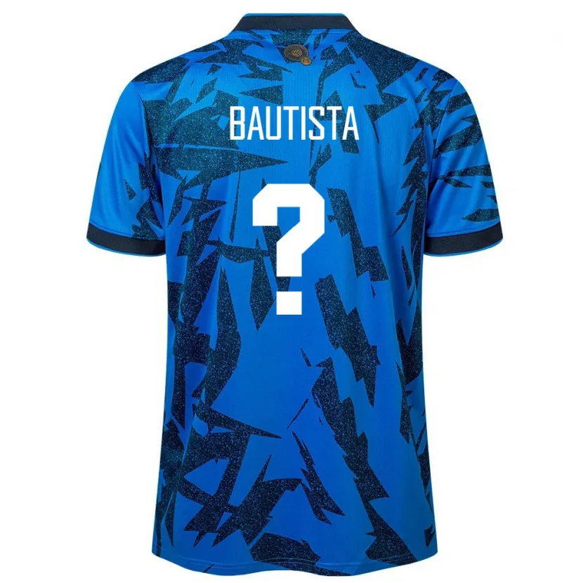 Danxen Femme Maillot Salvador Ezequiel Bautista #0 Bleu Tenues Domicile 24-26 T-Shirt