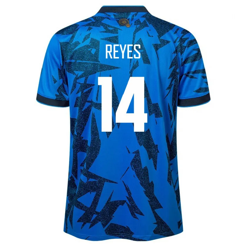 Danxen Femme Maillot Salvador Karen Reyes #14 Bleu Tenues Domicile 24-26 T-Shirt