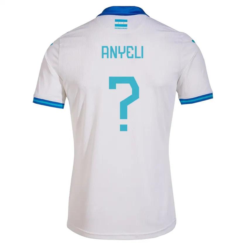 Danxen Femme Maillot Honduras Anyeli Rodriguez #0 Blanc Tenues Domicile 24-26 T-Shirt