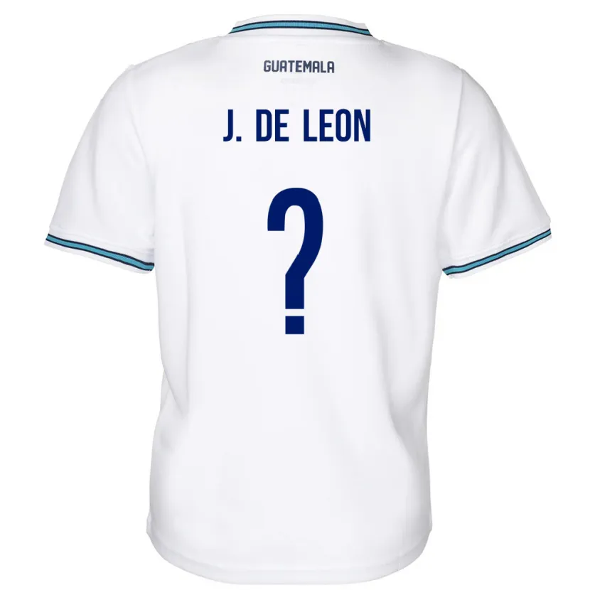 Danxen Femme Maillot Guatemala Jose De Leon #0 Blanc Tenues Domicile 24-26 T-Shirt