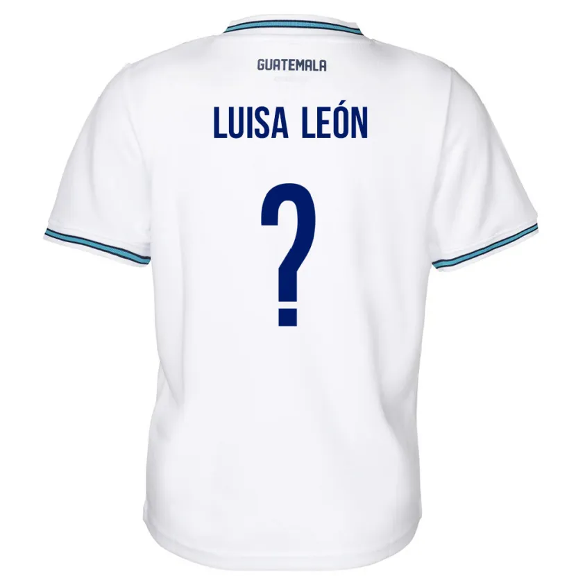 Danxen Femme Maillot Guatemala Luisa León #0 Blanc Tenues Domicile 24-26 T-Shirt