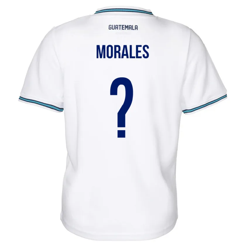 Danxen Femme Maillot Guatemala Karla Morales #0 Blanc Tenues Domicile 24-26 T-Shirt
