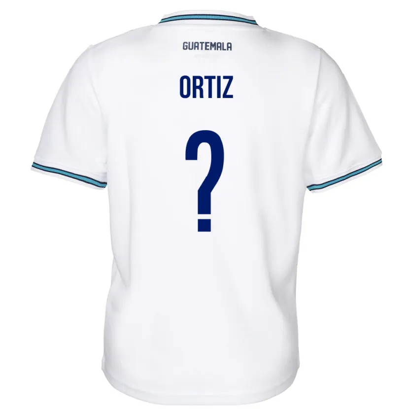 Danxen Femme Maillot Guatemala Jenifer Ortiz #0 Blanc Tenues Domicile 24-26 T-Shirt