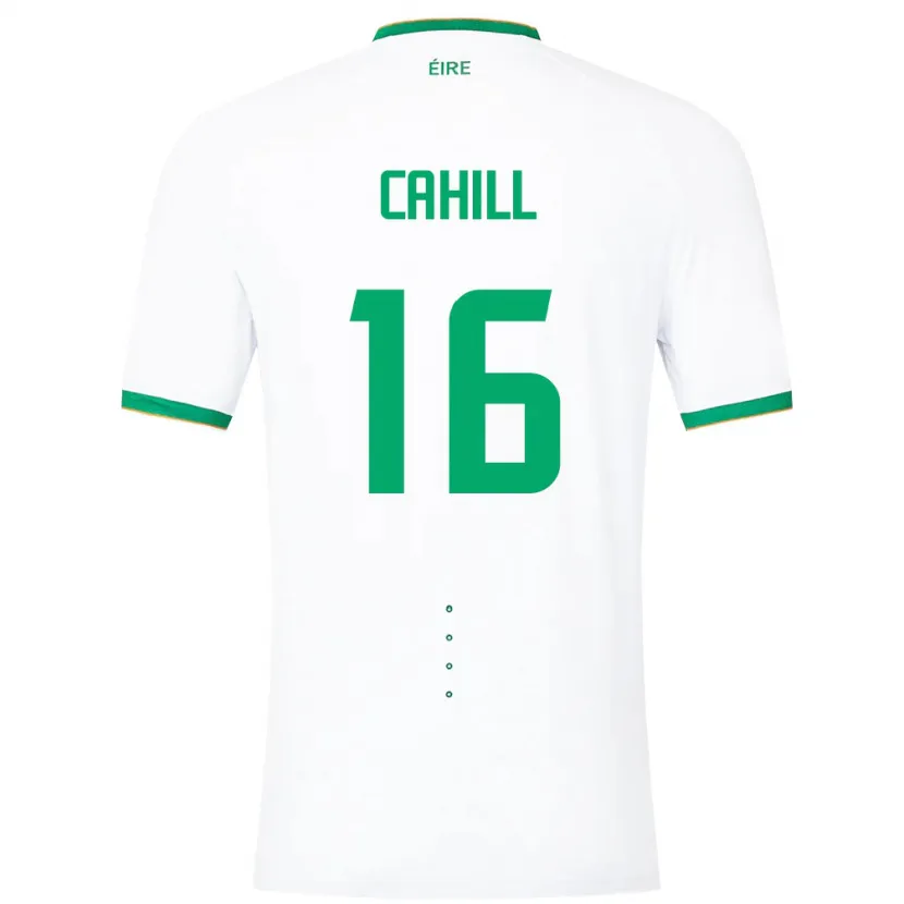 Danxen Femme Maillot Irlande Killian Cahill #16 Blanc Tenues Extérieur 24-26 T-Shirt