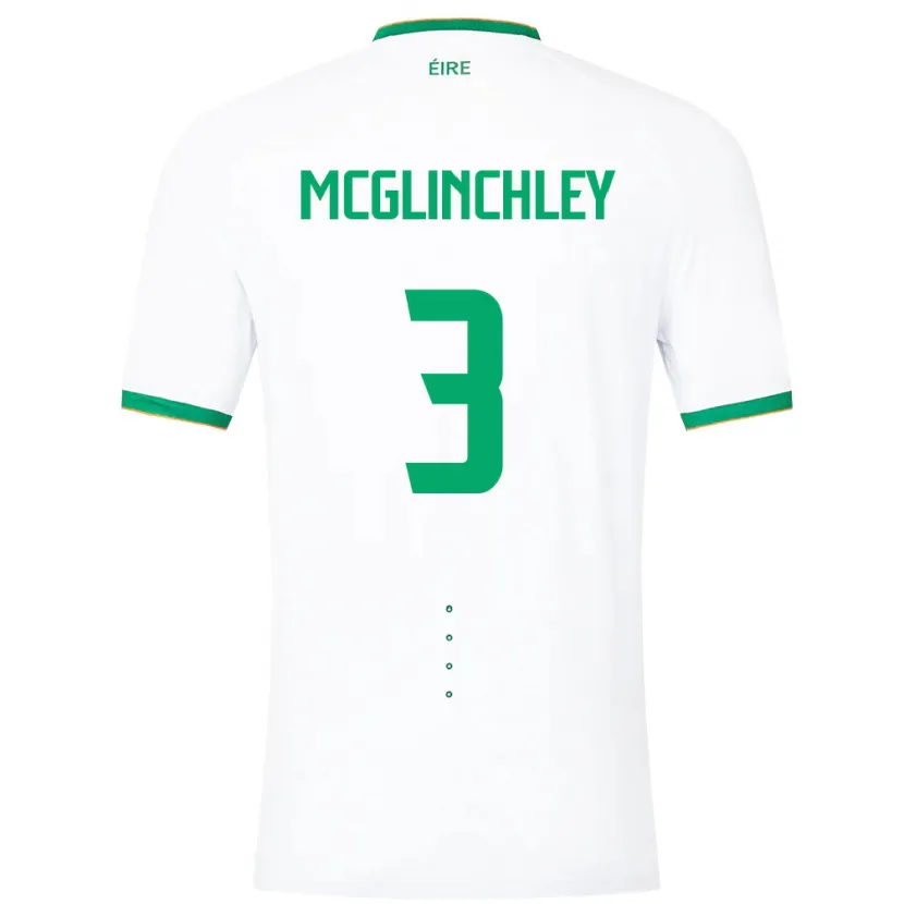 Danxen Femme Maillot Irlande Harry Mcglinchley #3 Blanc Tenues Extérieur 24-26 T-Shirt