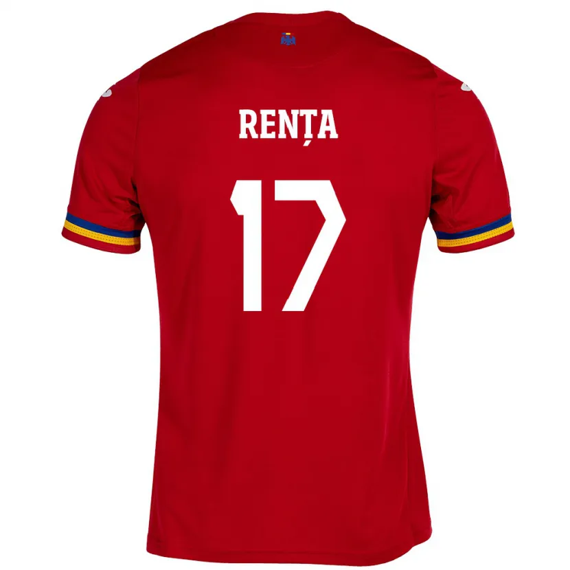 Danxen Femme Maillot Roumanie Denis Rența #17 Rouge Tenues Extérieur 24-26 T-Shirt