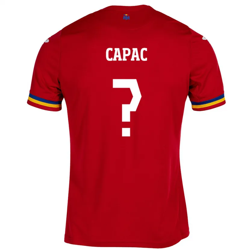 Danxen Femme Maillot Roumanie Alexandru Capac #0 Rouge Tenues Extérieur 24-26 T-Shirt