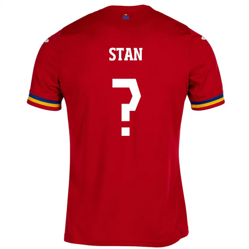 Danxen Femme Maillot Roumanie Alexandru Stan #0 Rouge Tenues Extérieur 24-26 T-Shirt